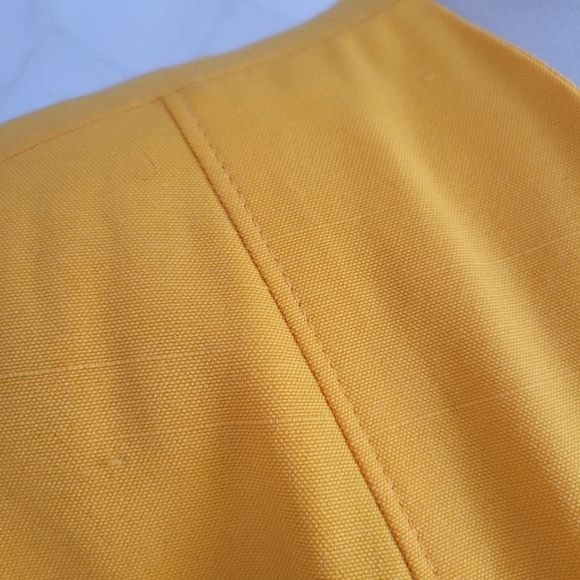 Vintage Oleg Cassini Suit Jacket / Goldenrod / Oversized / Tagged Size 16 - Picture 4 of 8